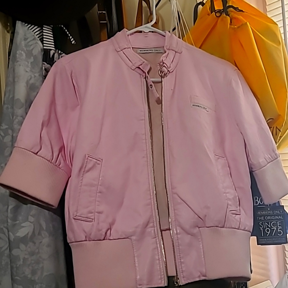 Rare Members only pink jacket
